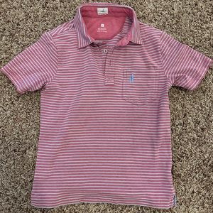 Boys Johnnie-O hanging out polo medium 8 stretchy material